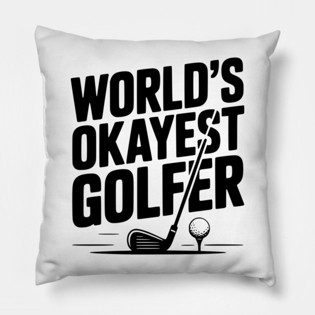 World's Greatest Golfer Pillow by Frank Ring