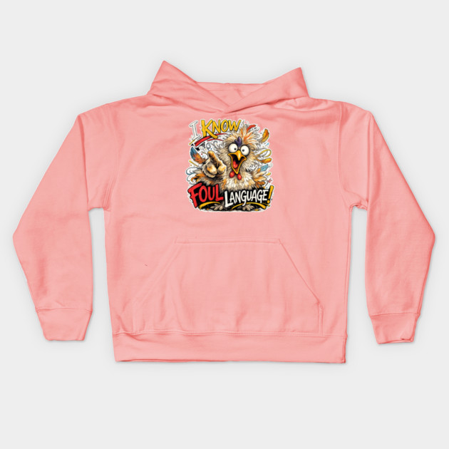 Foul Language Kids Hoodie by CrazyGirl