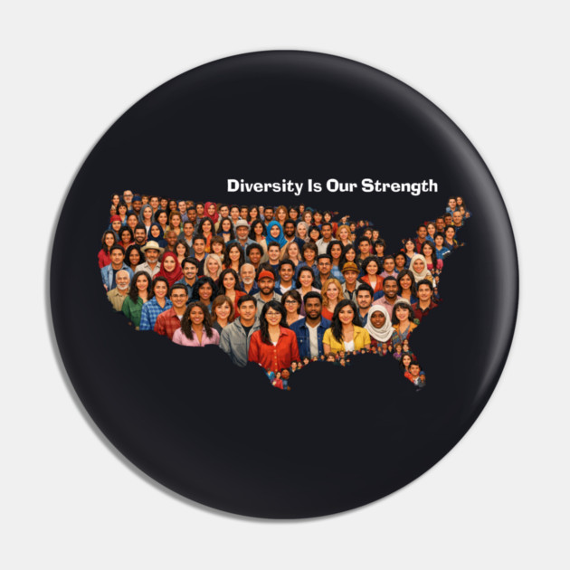 Diversity Is Our Strength Pin by Charles's Store 8