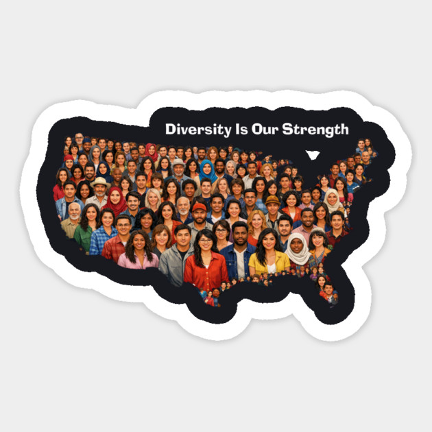 Diversity Is Our Strength Sticker by Charles's Store 8