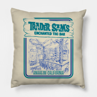 Trader Sam's Enchanted Tiki Bar California Anaheim Pillow