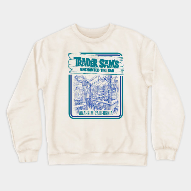 Trader Sam's Enchanted Tiki Bar California Anaheim Crewneck Sweatshirt by Joaddo