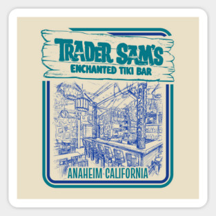 Trader Sam's Enchanted Tiki Bar California Anaheim Sticker