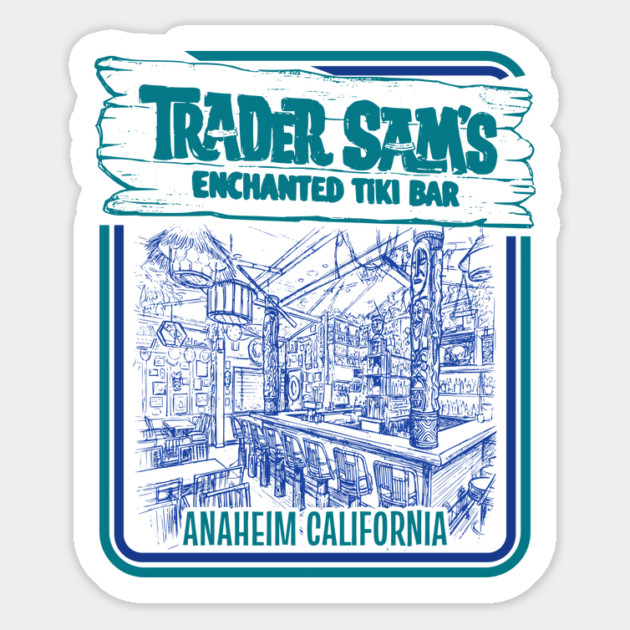 Trader Sam's Enchanted Tiki Bar California Anaheim Magnet by Joaddo