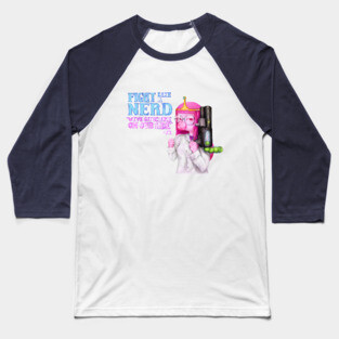 fight like a nerd (Princess Bubblegum - Adventure Time fan art) Baseball T-Shirt