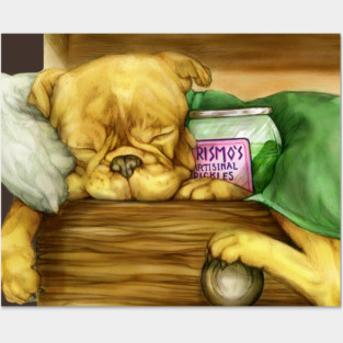 Jake the dog and Prismo's pickles (Adventure Time fan art) Posters and Art