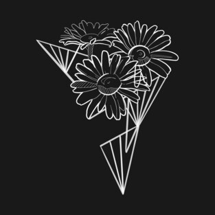 white daisies kinseyroehmtattoos T-Shirt