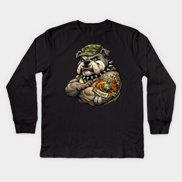 Semper Fidelis — Always Faithful Kids Long Sleeve T-Shirt by CrazyGirl