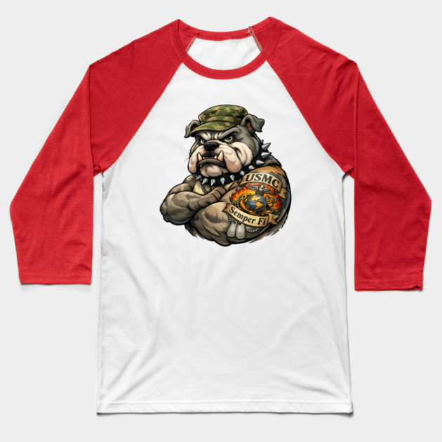 Semper Fidelis — Always Faithful Baseball T-Shirt by CrazyGirl