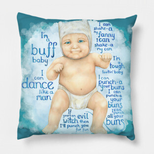 Finn the buff baby (Adventure Time fan art) Pillow