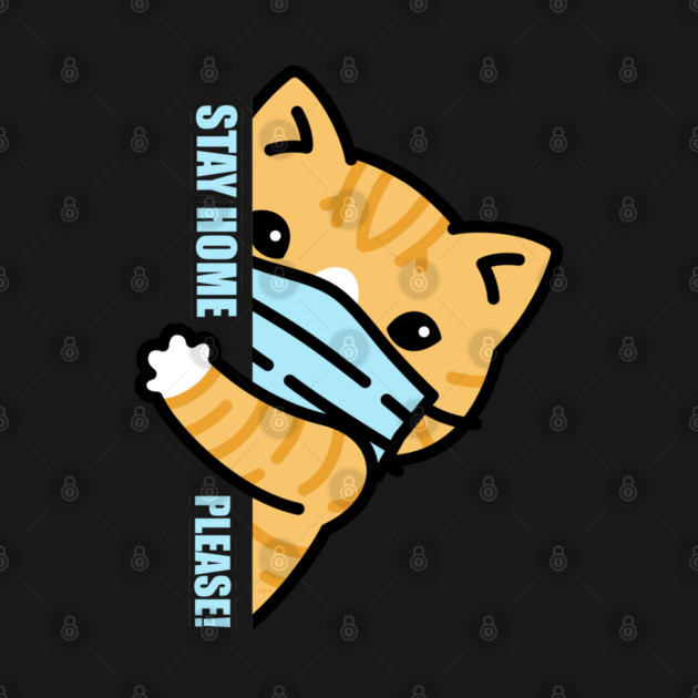 Stay Home Kitten Wearing a Face Mask by creative