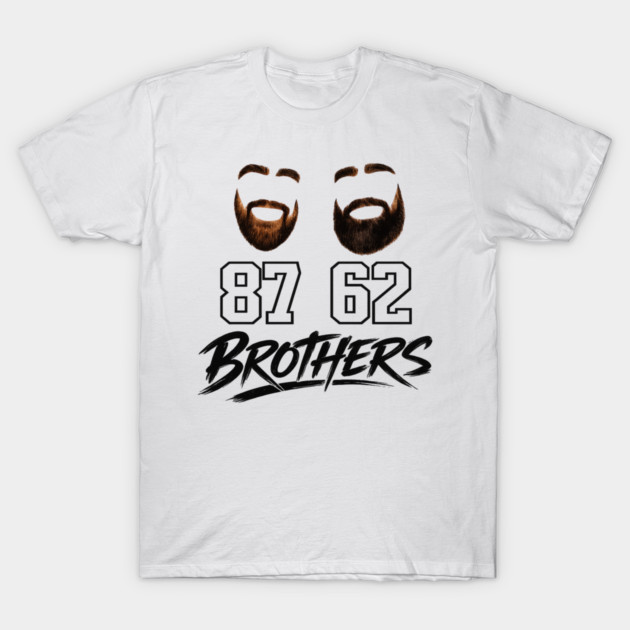 Brothers Beard Jersey – 87 & 62 Brother Tribute Shirt T-Shirt by CrazyGirl