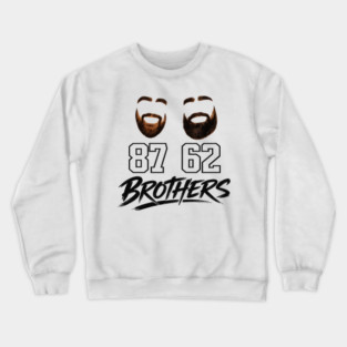 Brothers Beard Jersey – 87 & 62 Brother Tribute Shirt Crewneck Sweatshirt