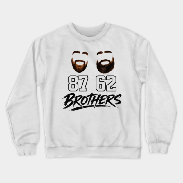 Brothers Beard Jersey – 87 & 62 Brother Tribute Shirt Crewneck Sweatshirt by CrazyGirl