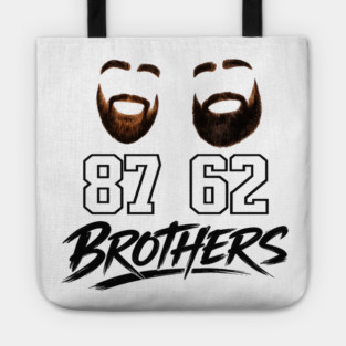 Brothers Beard Jersey – 87 & 62 Brother Tribute Shirt Tote