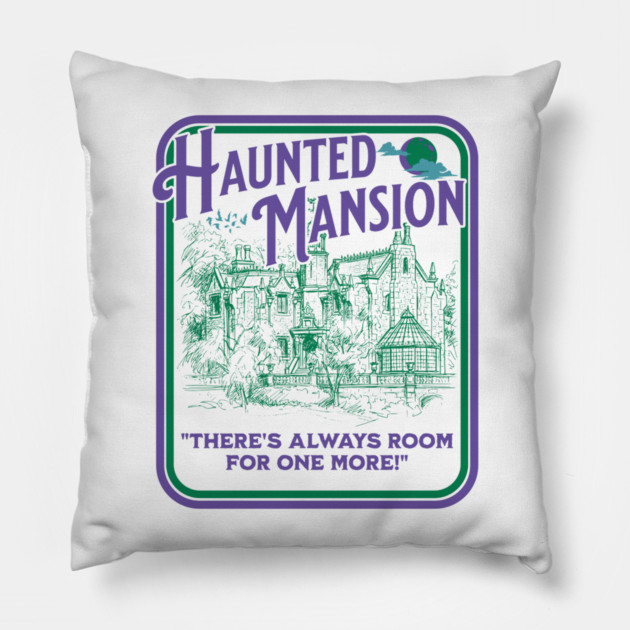 Haunted Mansion Sketch Vintage Design Pillow by Joaddo