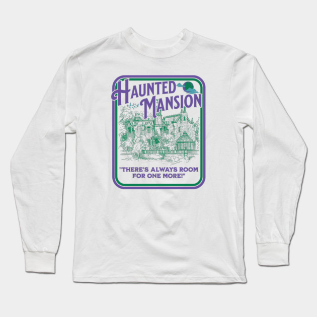 Haunted Mansion Sketch Vintage Design Long Sleeve T-Shirt by Joaddo