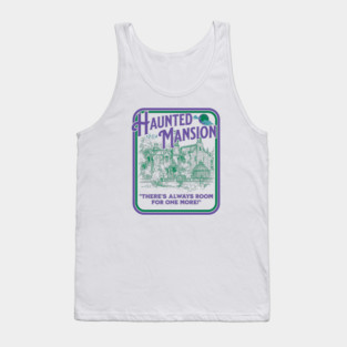 Haunted Mansion Sketch Vintage Design Tank Top