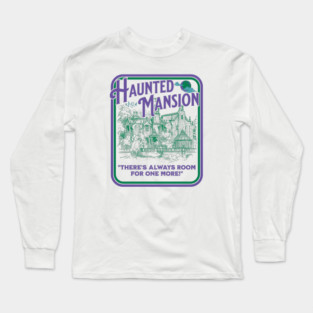Haunted Mansion Sketch Vintage Design Long Sleeve T-Shirt
