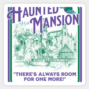 Haunted Mansion Sketch Vintage Design Magnet