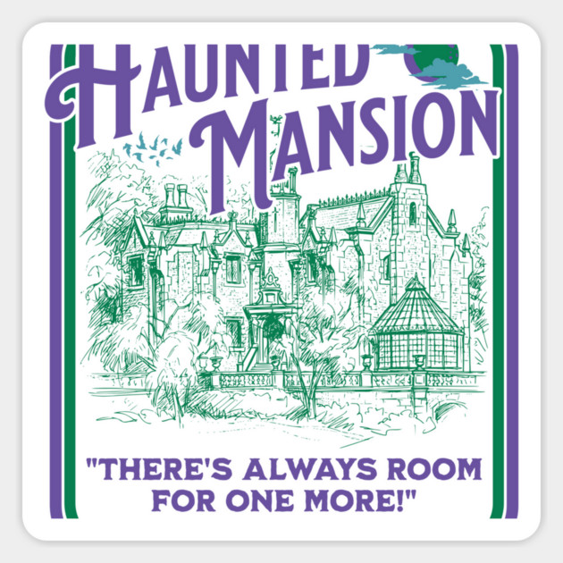 Haunted Mansion Sketch Vintage Design Magnet by Joaddo