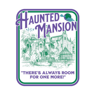 Haunted Mansion Sketch Vintage Design T-Shirt