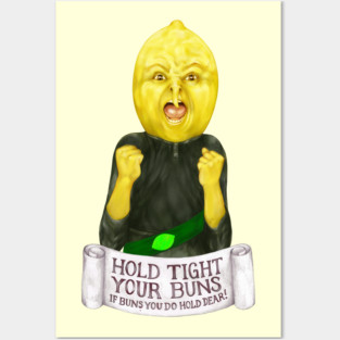 Lemon grab quote "hold tight your bunns ..." (Adventure Time fan art) Posters and Art