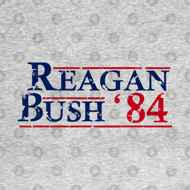 Reagan Bush 84 Classic USA Patriotic Slogan by Anticorporati