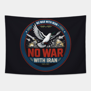 No War With Iran Tapestry