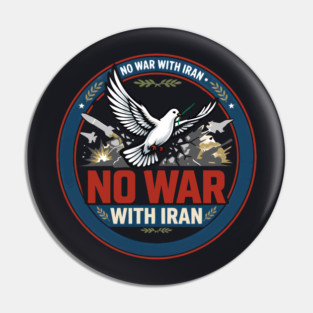 No War With Iran Pin