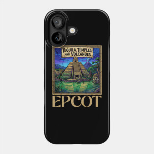 Mexico Pavilion at Epcot Tequila, Temples, and Volcanoes Phone Case