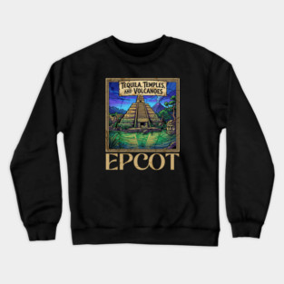Mexico Pavilion at Epcot Tequila, Temples, and Volcanoes Crewneck Sweatshirt