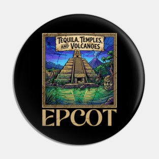 Mexico Pavilion at Epcot Tequila, Temples, and Volcanoes Pin