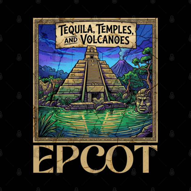 Mexico Pavilion at Epcot Tequila, Temples, and Volcanoes by Joaddo