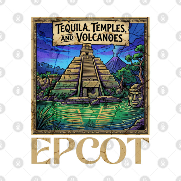 Mexico Pavilion at Epcot Tequila, Temples, and Volcanoes by Joaddo