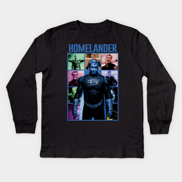 Iconic Collage Collection // Homelander Kids Long Sleeve T-Shirt by Tv Moments