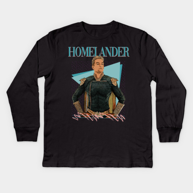 Vapor Pop 90s // Homelander Kids Long Sleeve T-Shirt by Tv Moments