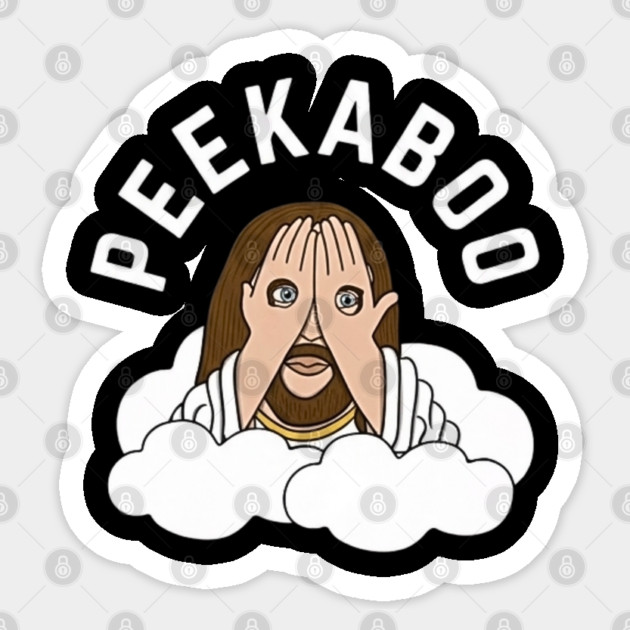 Easter Peekaboo Sticker by Litehouse Tees