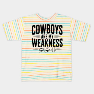 Cowboys are my Weakness Kids T-Shirt