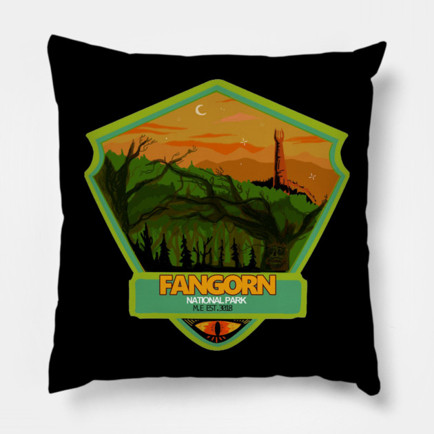 Fangorn Forest National Park Pillow by sani's Store 4