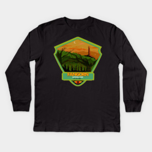 Fangorn Forest National Park Kids Long Sleeve T-Shirt