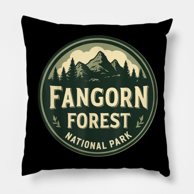 Fangorn Forest National Park Pillow by sani's Store 4