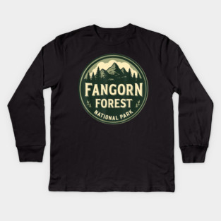 Fangorn Forest National Park Kids Long Sleeve T-Shirt