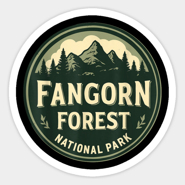 Fangorn Forest National Park Sticker by sani's Store 4