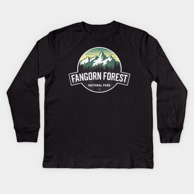 Fangorn Forest National Park Kids Long Sleeve T-Shirt by sani's Store 4