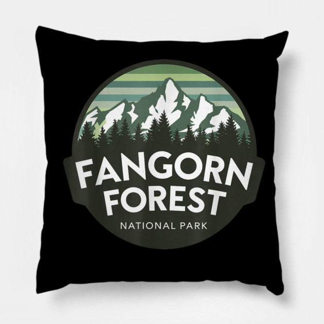Fangorn Forest National Park Pillow by sani's Store 4