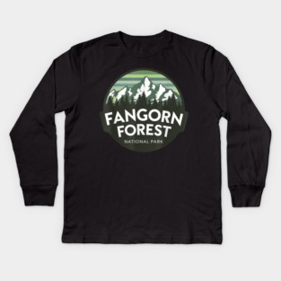 Fangorn Forest National Park Kids Long Sleeve T-Shirt