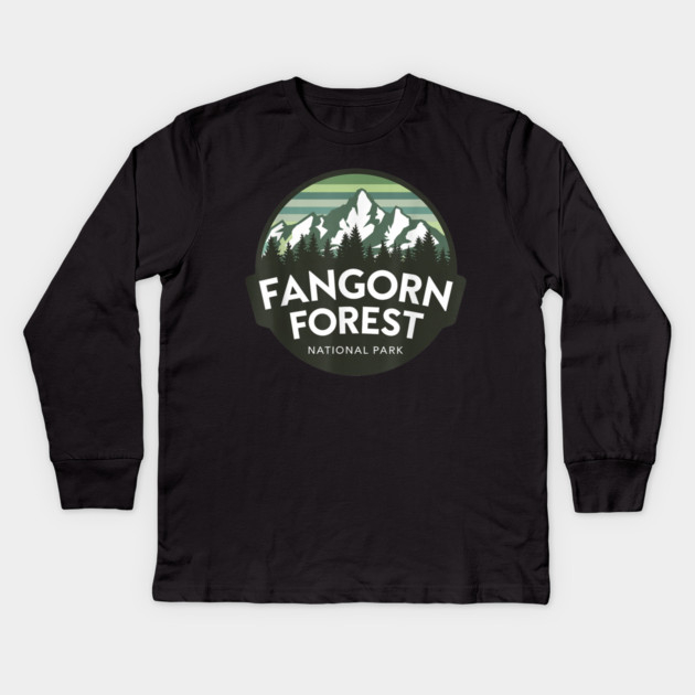 Fangorn Forest National Park Kids Long Sleeve T-Shirt by sani's Store 4