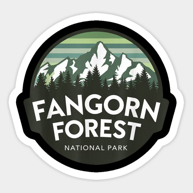 Fangorn Forest National Park Sticker by sani's Store 4