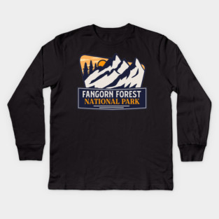 Fangorn Forest National Park Kids Long Sleeve T-Shirt